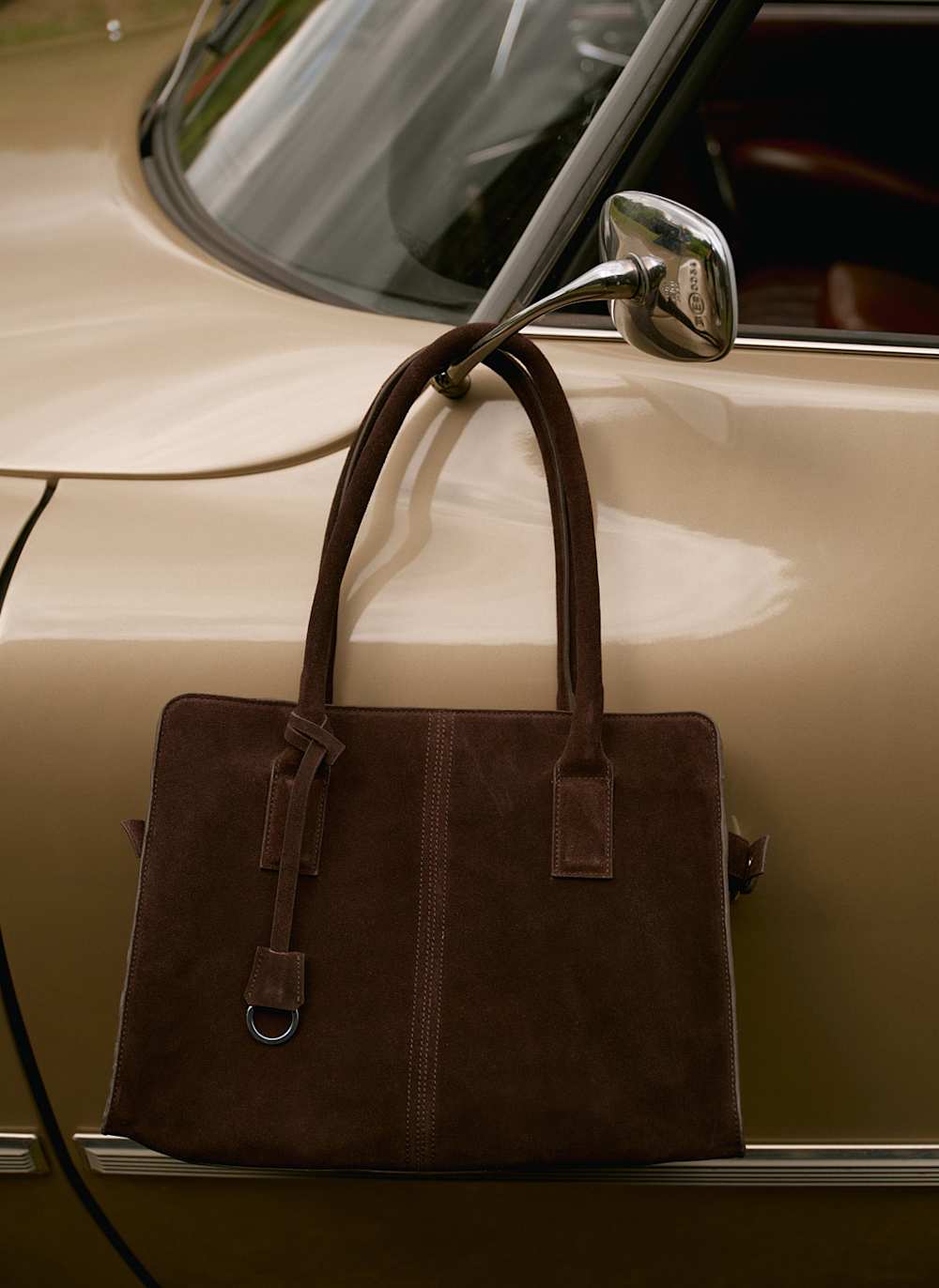 Rue Brown Suede Tote Bag