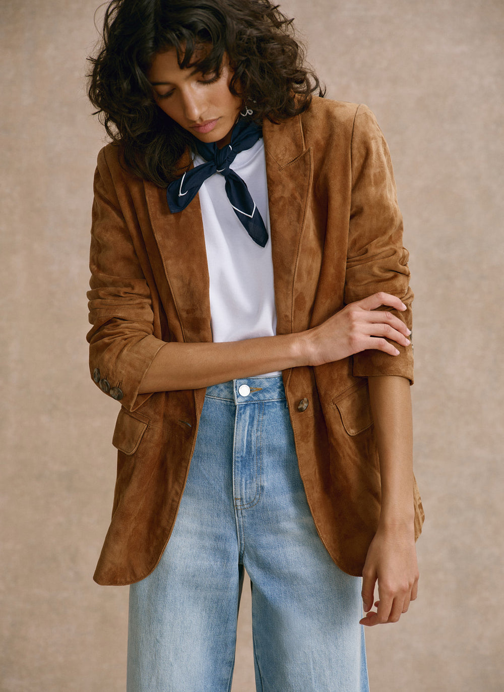 Tan Suede Blazer