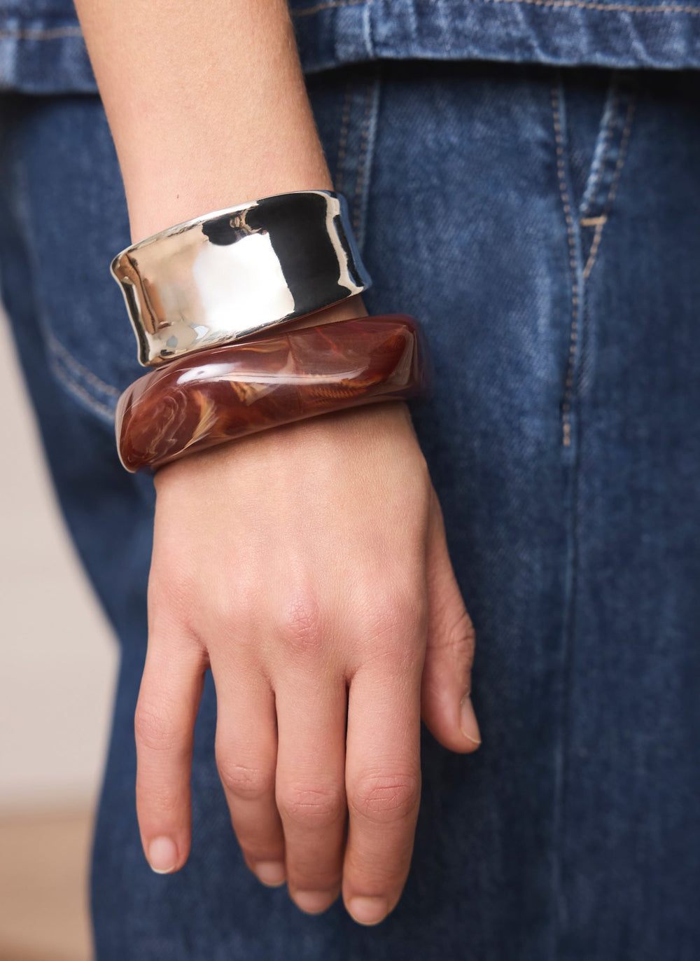 Silver Tone Cuff Bracelet