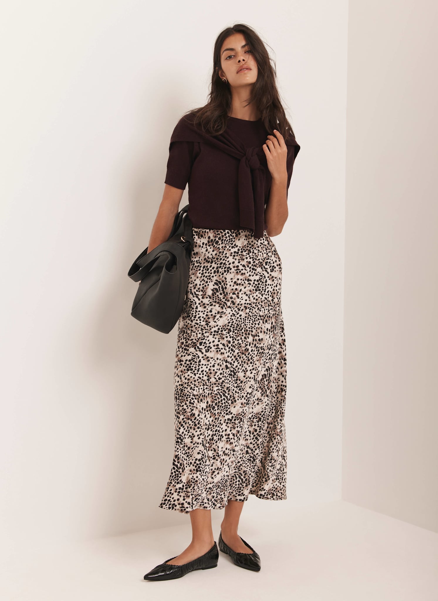 Leopard Print Slip Skirt – Mint Velvet - Main Image