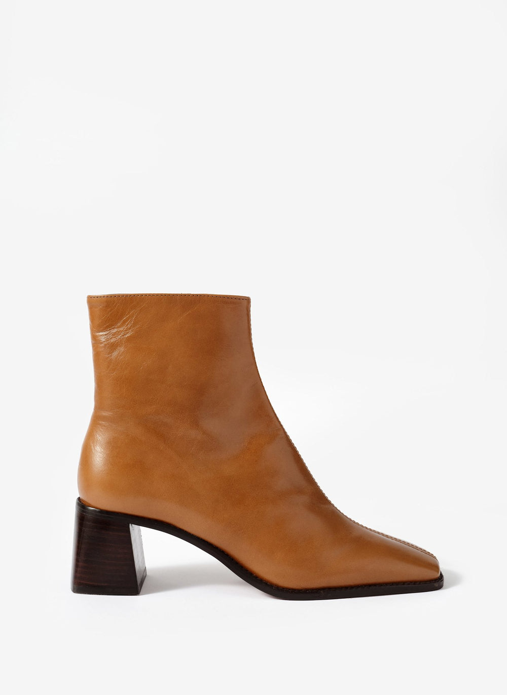Aria Tan Leather Ankle Boots
