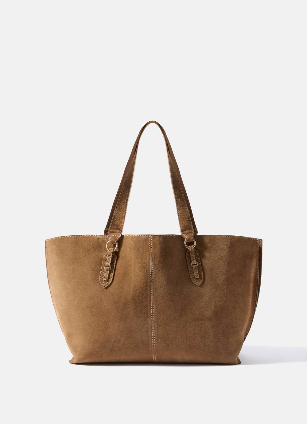 Billie Tan Suede Tote Bag