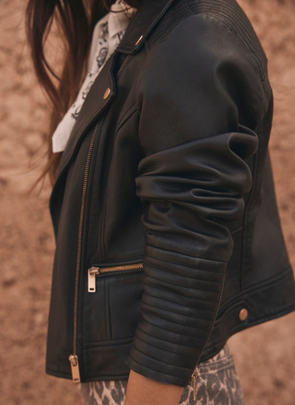 Black Casual Leather Jacket