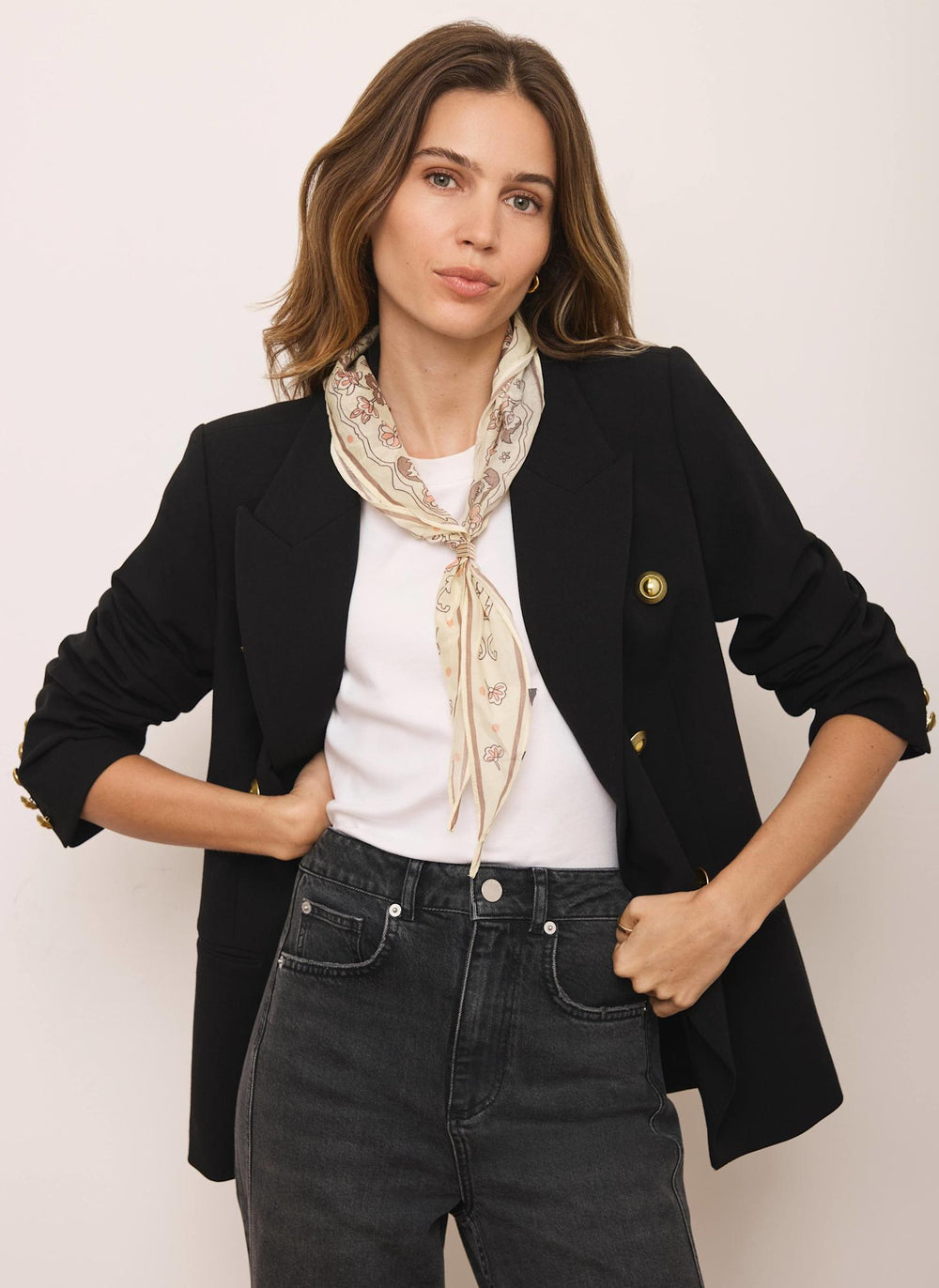 Black Double Breasted Blazer