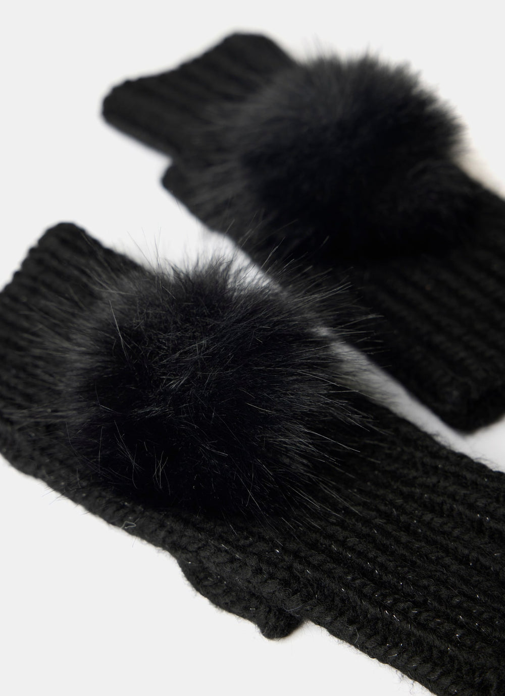 Black Knit Hand Warmers