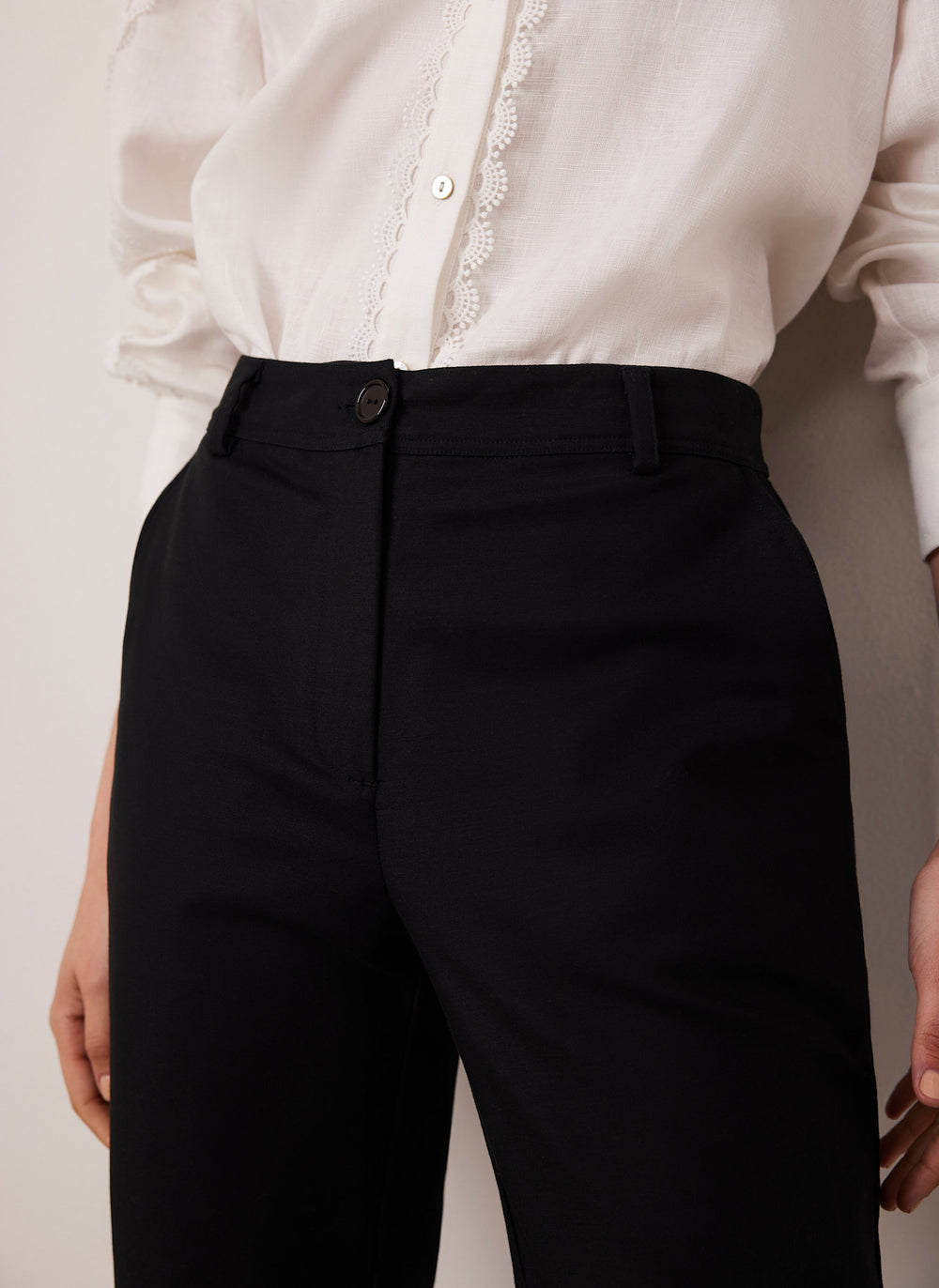 Black Capri Trousers