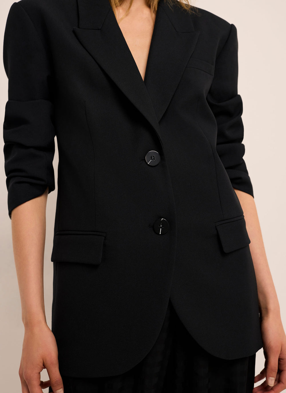 Black Single Breasted Blazer