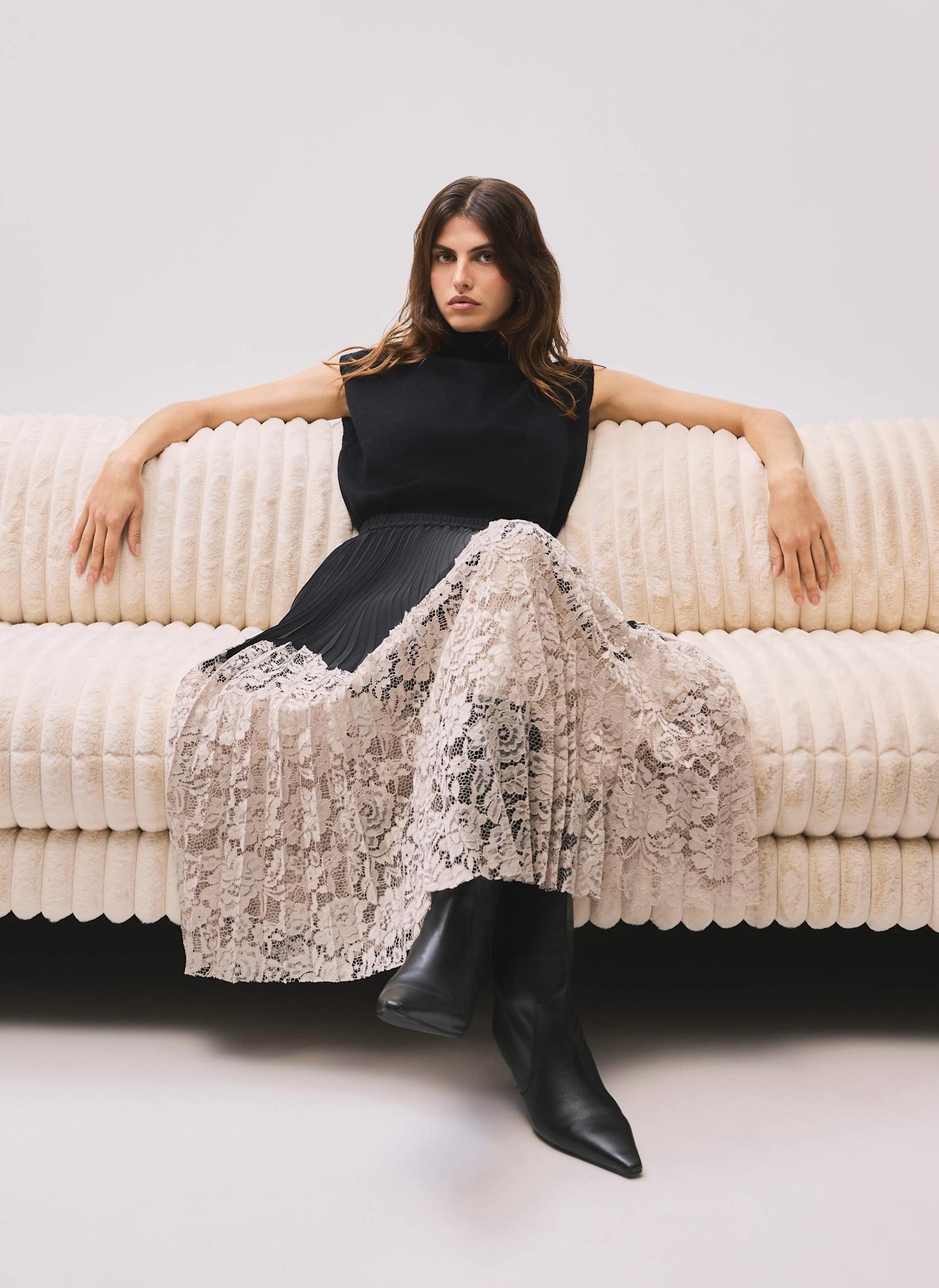 【anuke】Tuck Lace Skirt ànuke online store（アンヌーク） / Tuck Lace SkirtTuck Lace Skirt