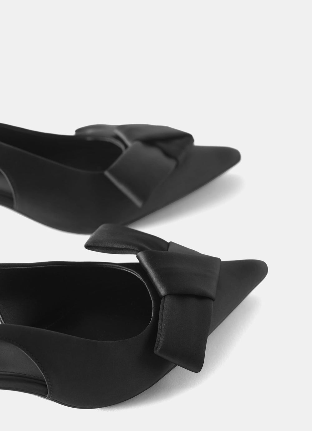 Black Slingback Kitten Heels