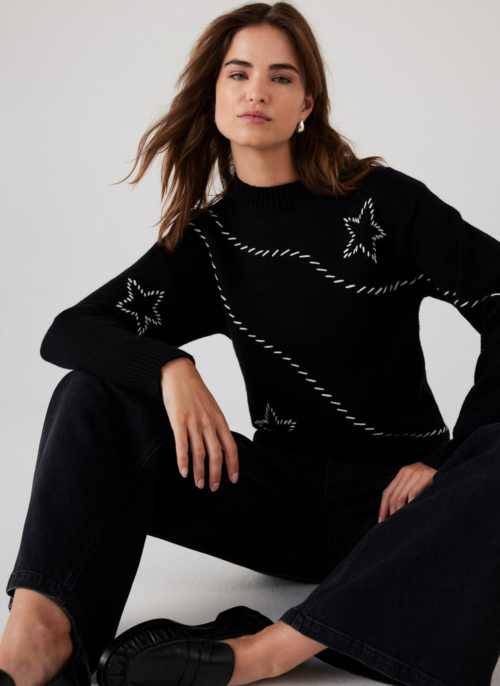 Black Star Detail Jumper