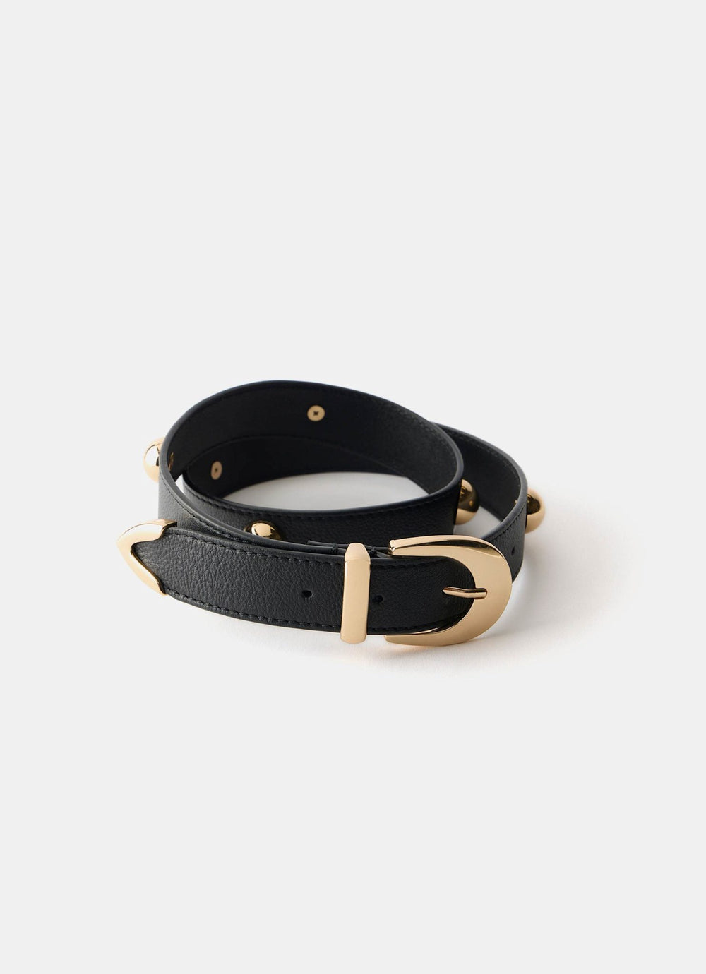 Black Statement Leather Belt