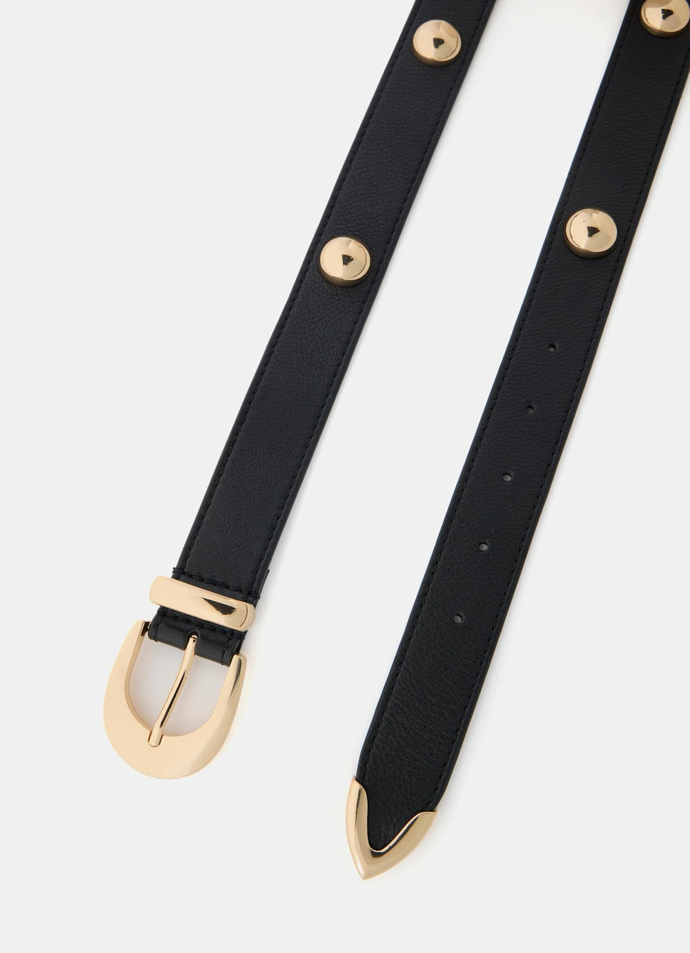Black Statement Leather Belt