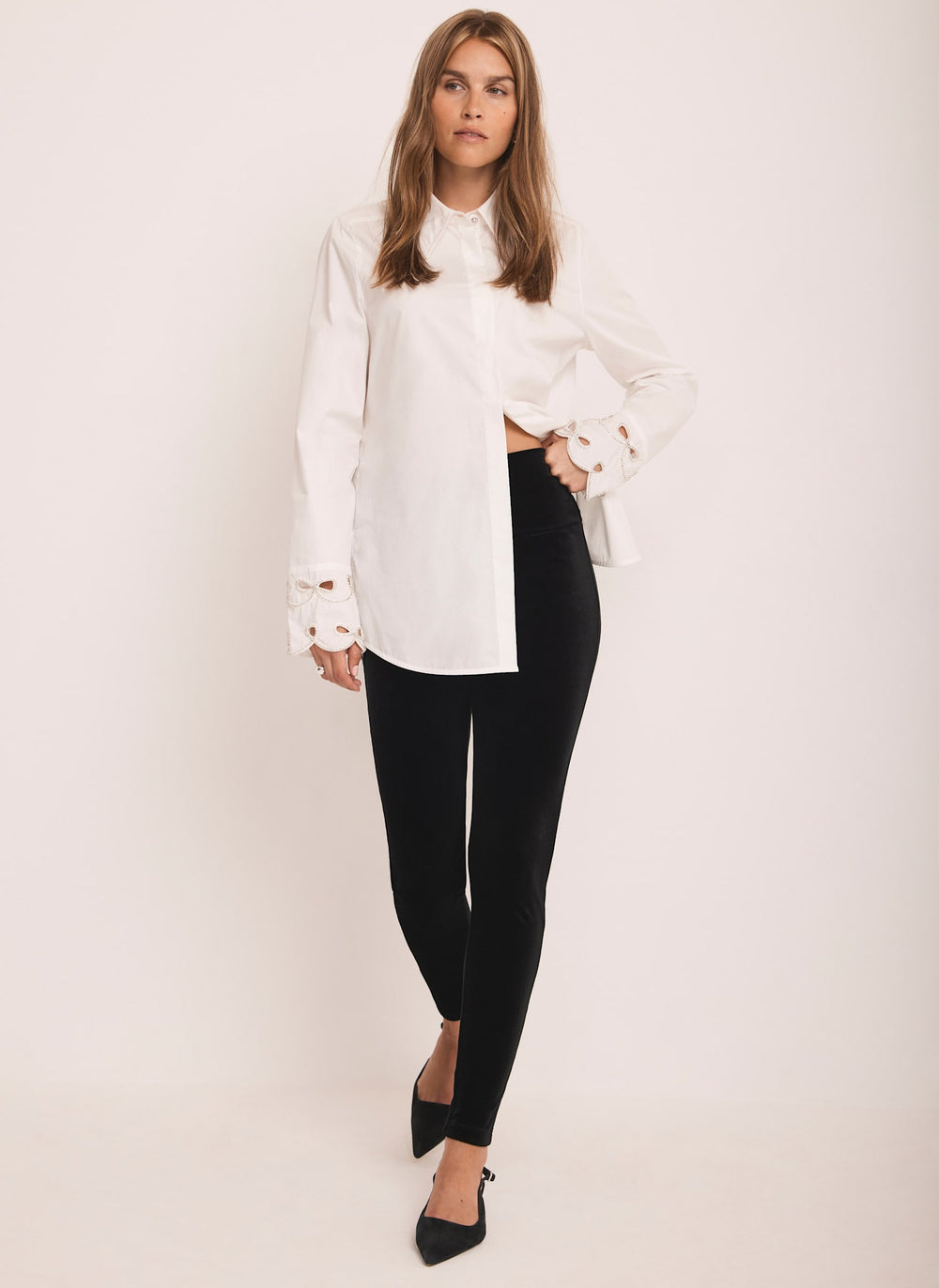 Black Velvet Leggings