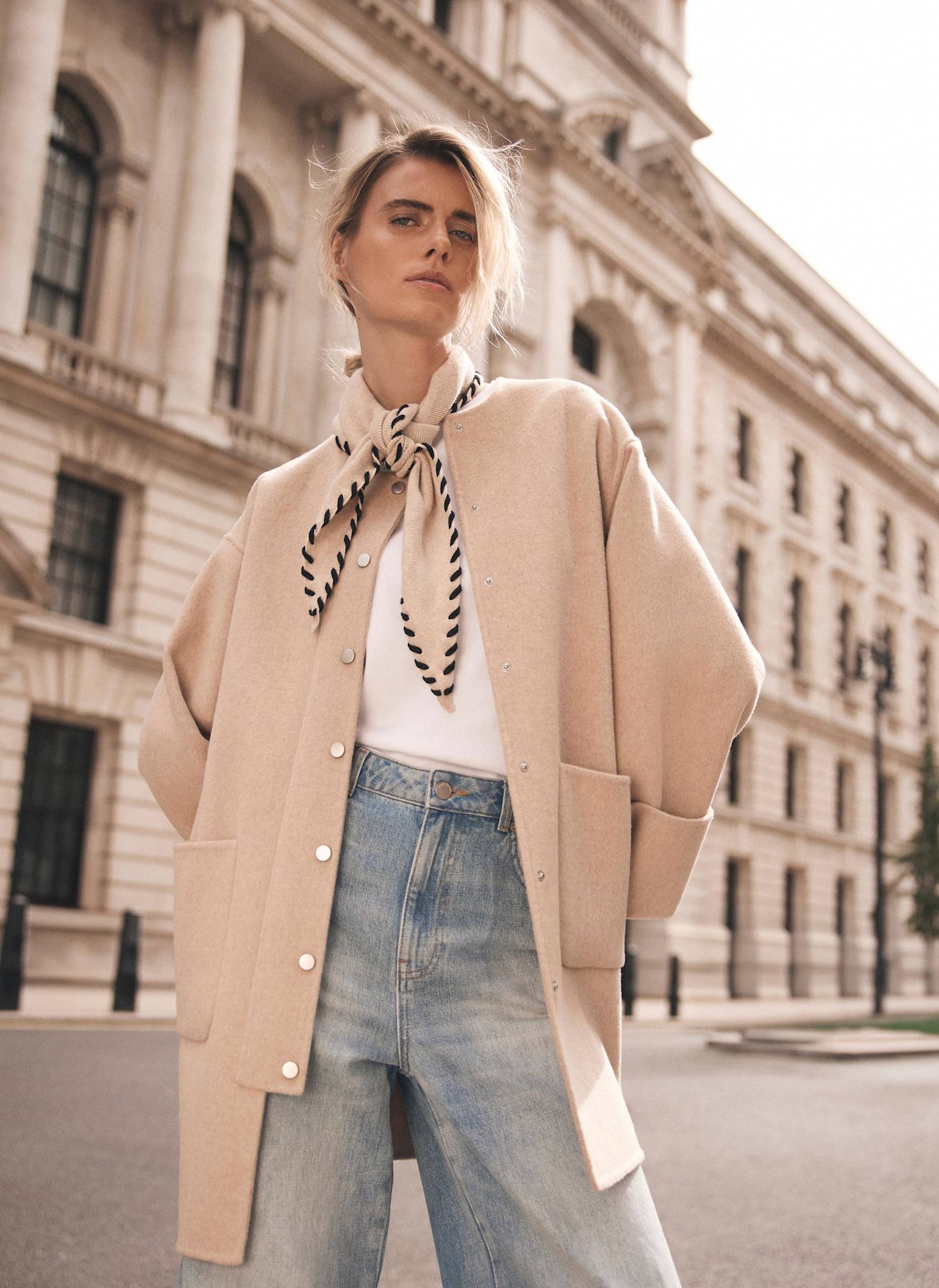 新品未使用 ジェーンマープル Velvet trim coat 新品未使用 ジェーンマープル Velvet trim coat