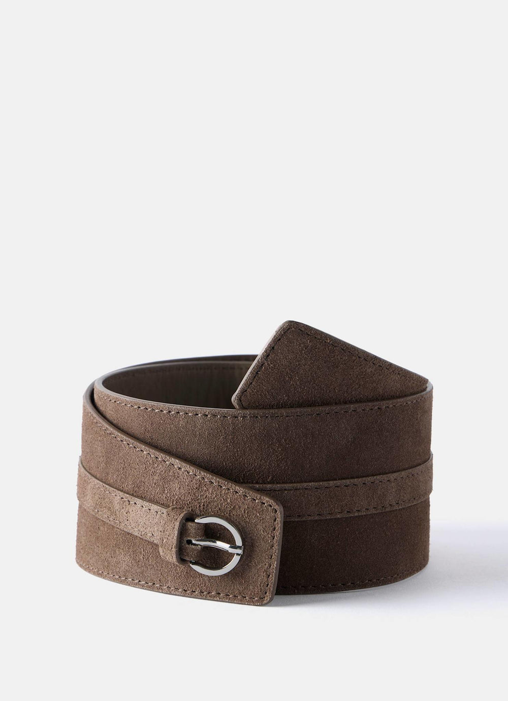 Brown Suede Waist Belt