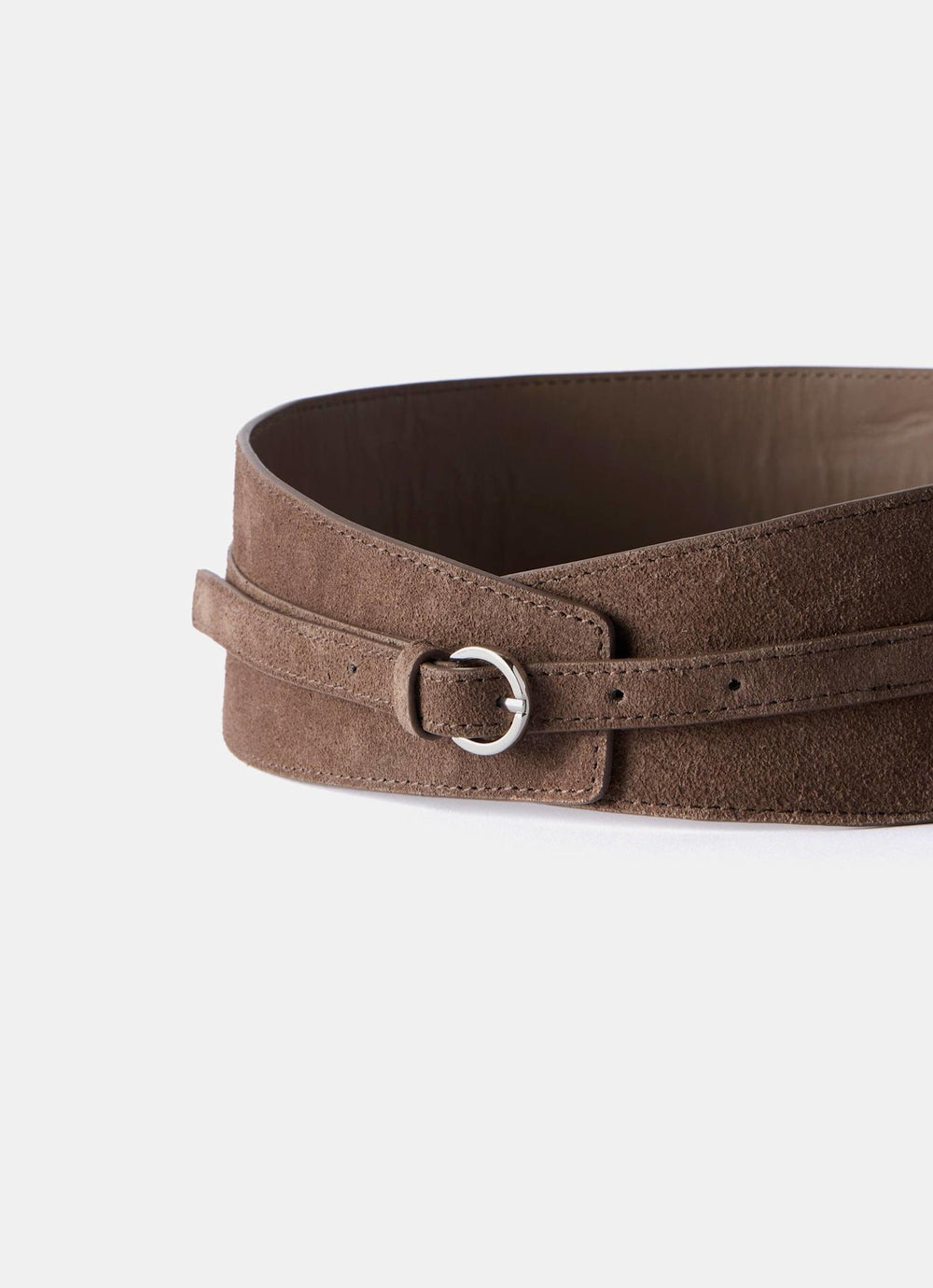 Brown Suede Waist Belt