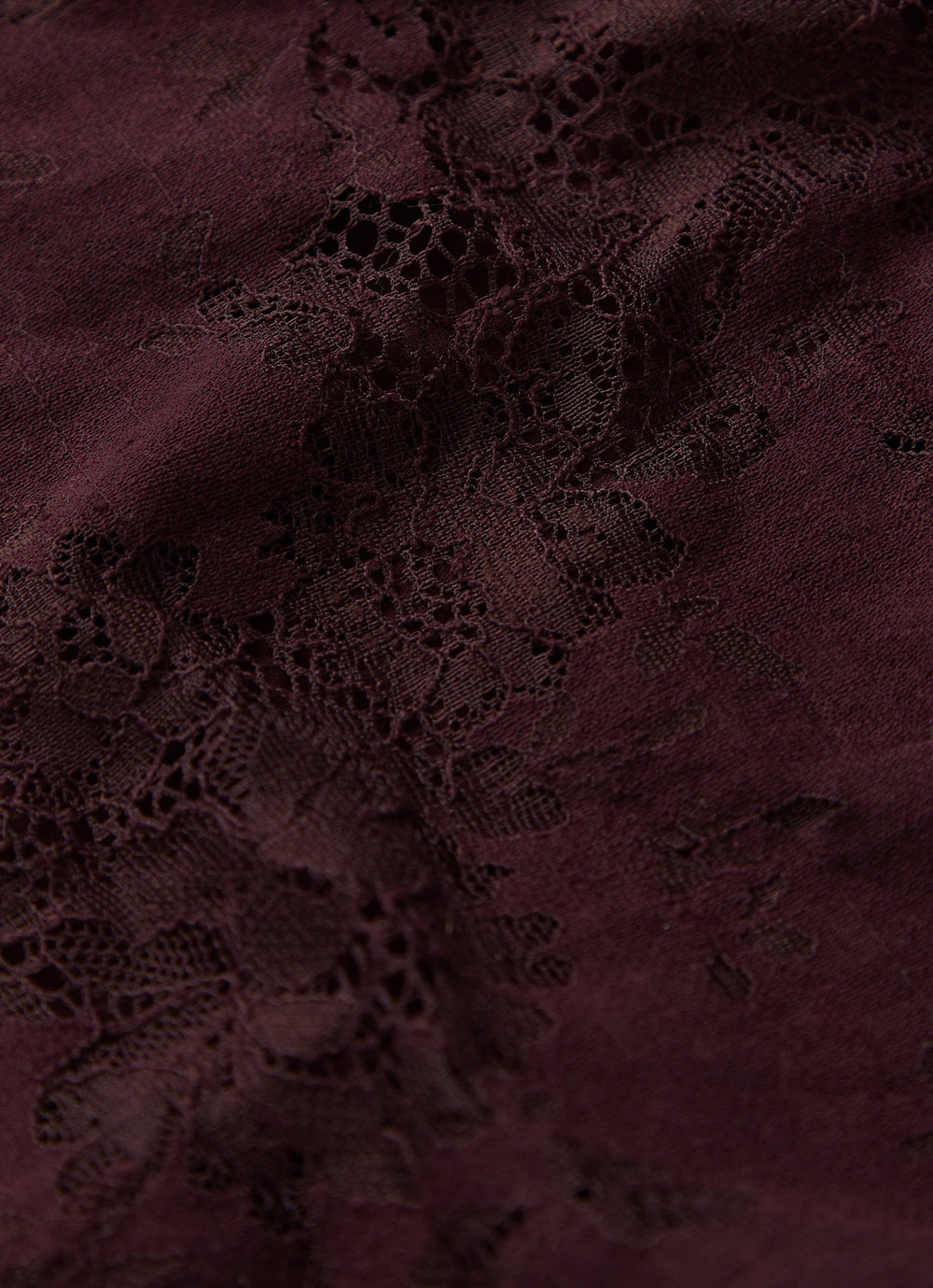 Burgundy Lace Triangle Scarf