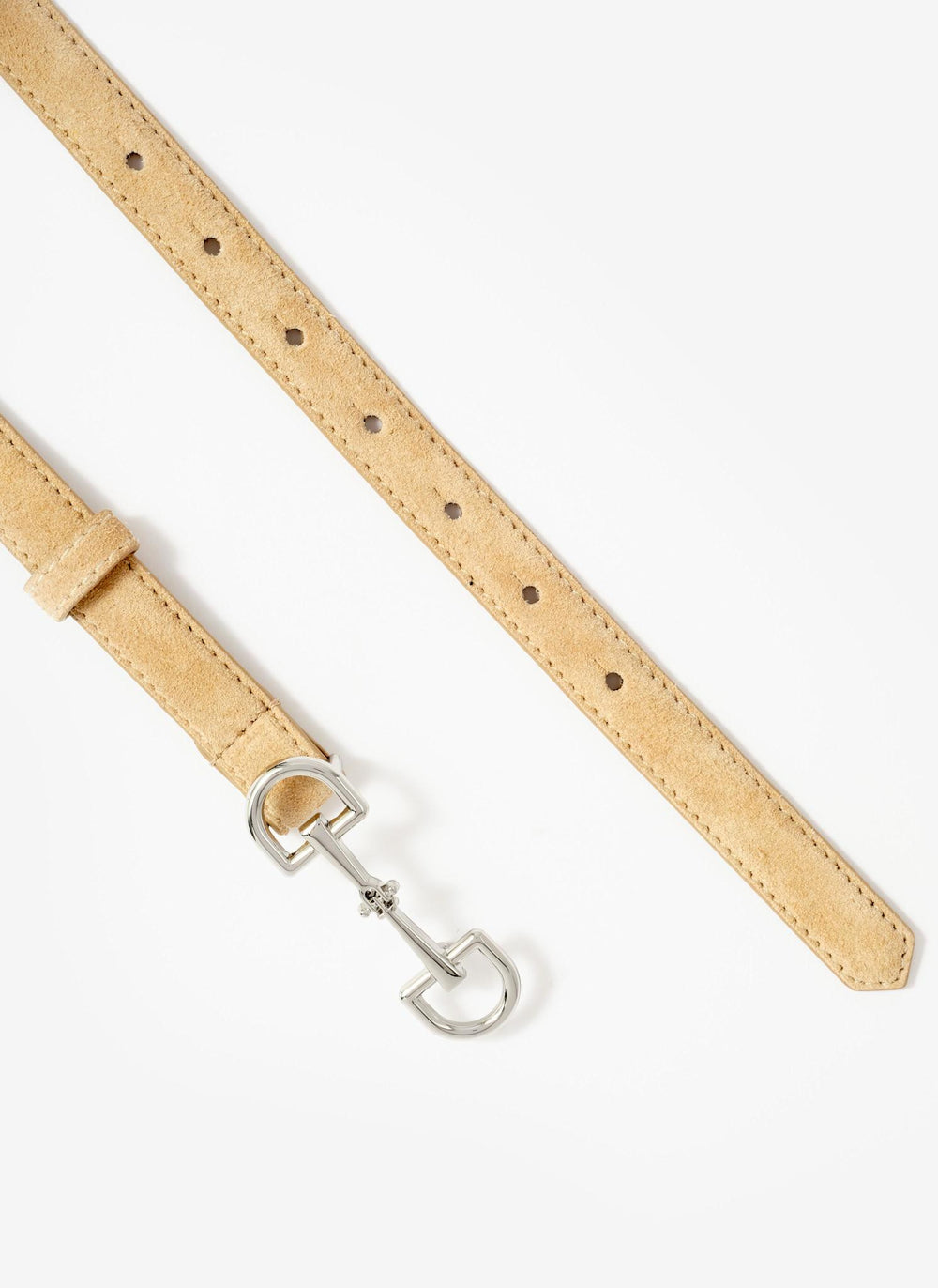 Yellow Suede Snaffle Belt
