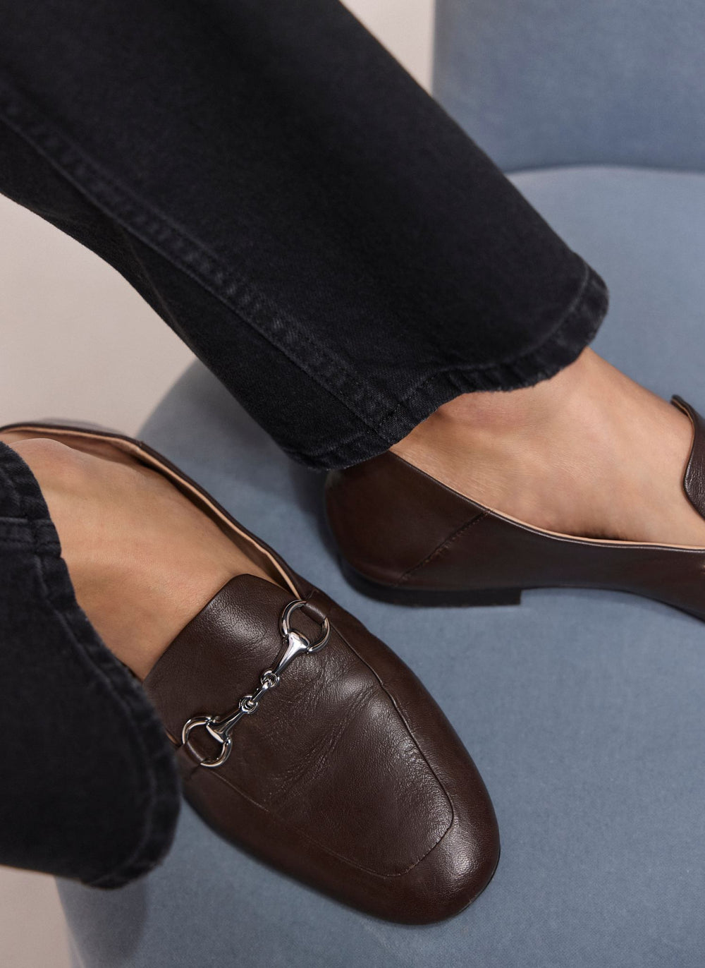 Camille Brown Leather Loafers
