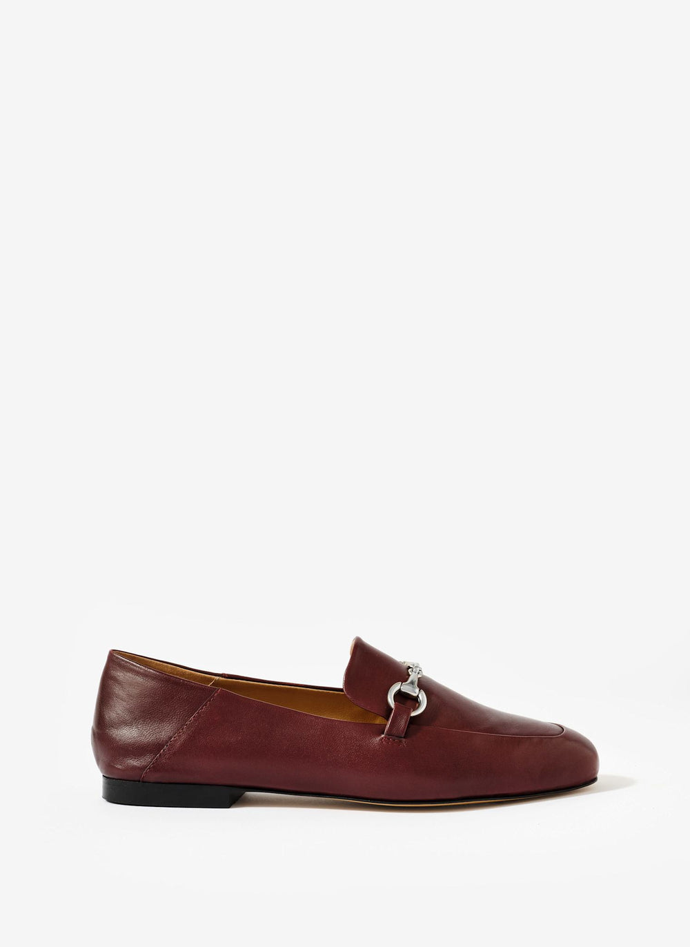 Camille Burgundy Leather Loafers