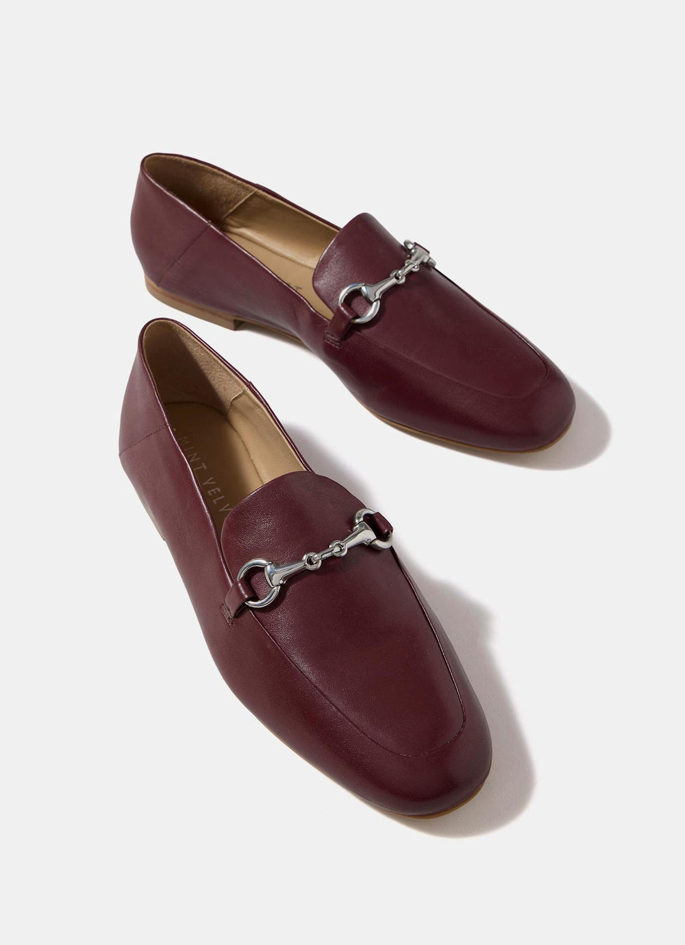 Camille Burgundy Leather Loafers