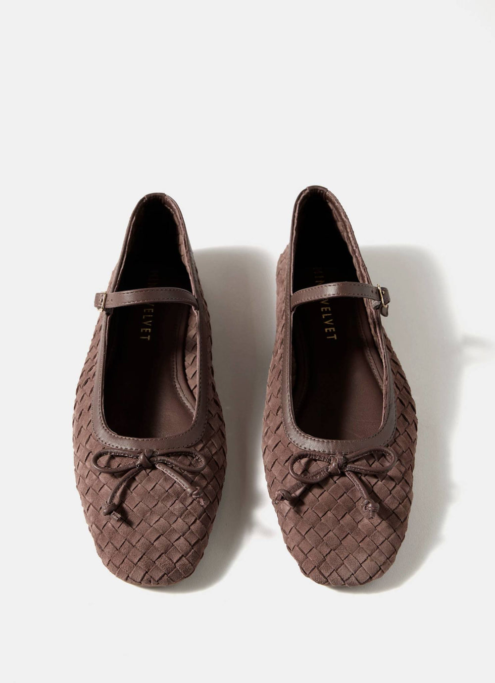 Charley Brown Suede Woven Pumps