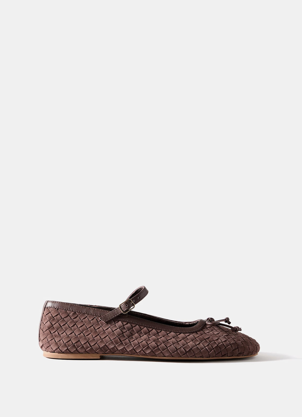 Charley Brown Suede Woven Pumps