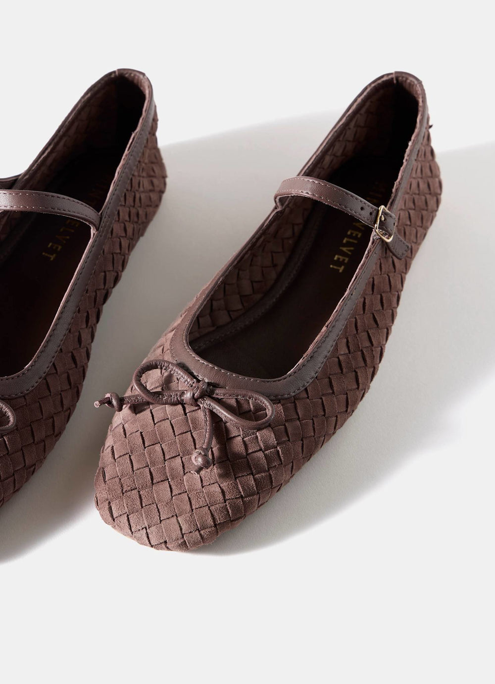 Charley Brown Suede Woven Pumps