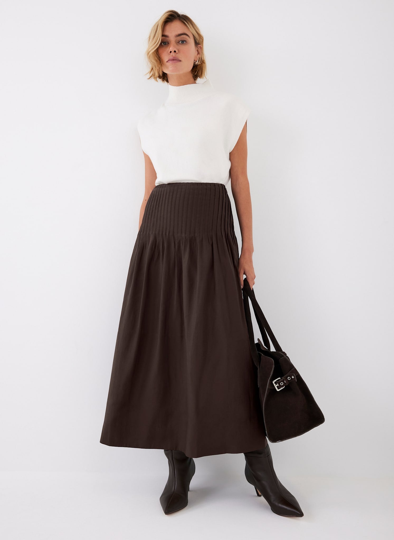 chocolate-pintuck-maxi-