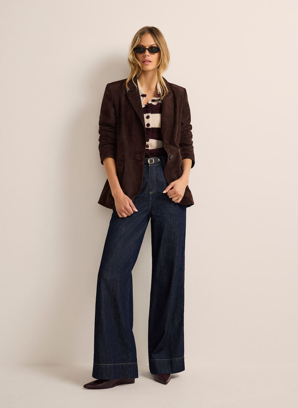 Brown Suede Blazer