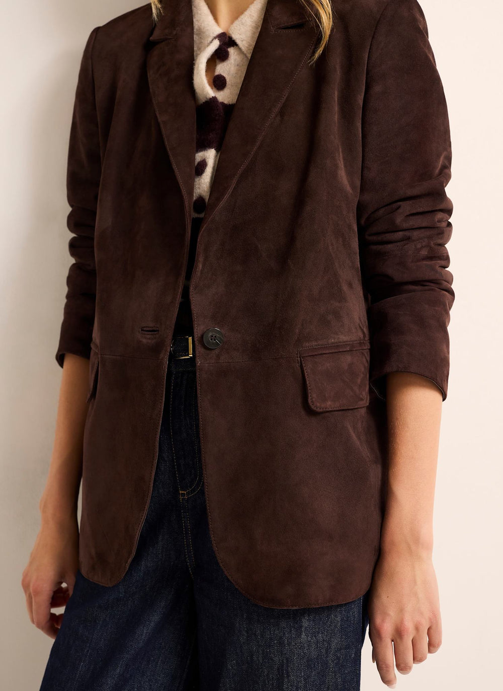 Brown Suede Blazer