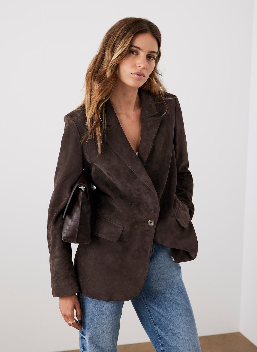 Brown Suede Blazer