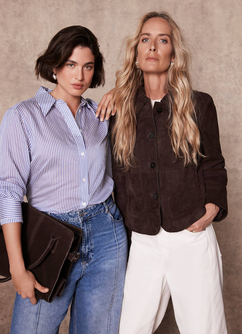 Brown Suede Pocket Detail Jacket