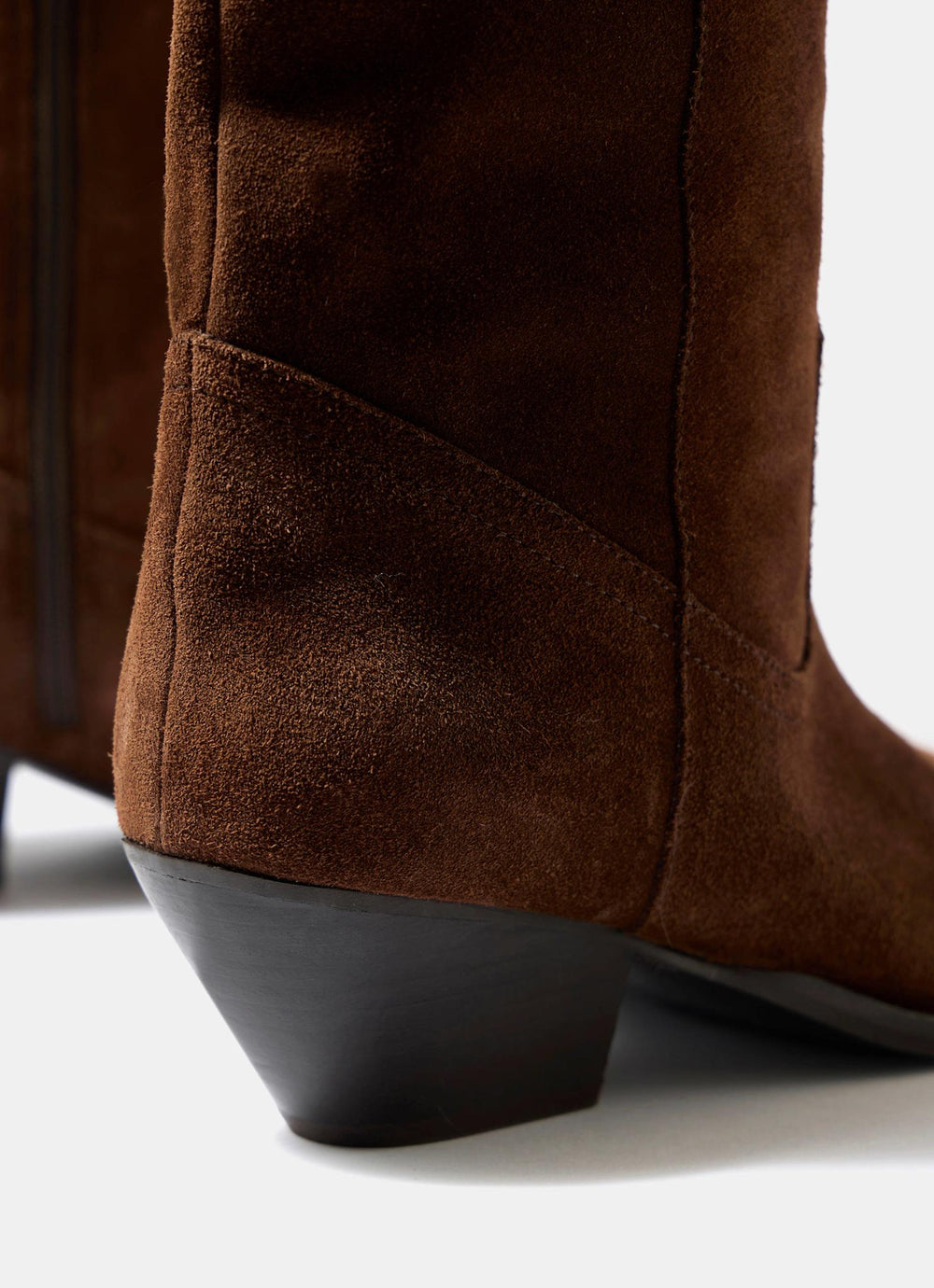 Dakota Brown Suede Knee High Cowboy Boots
