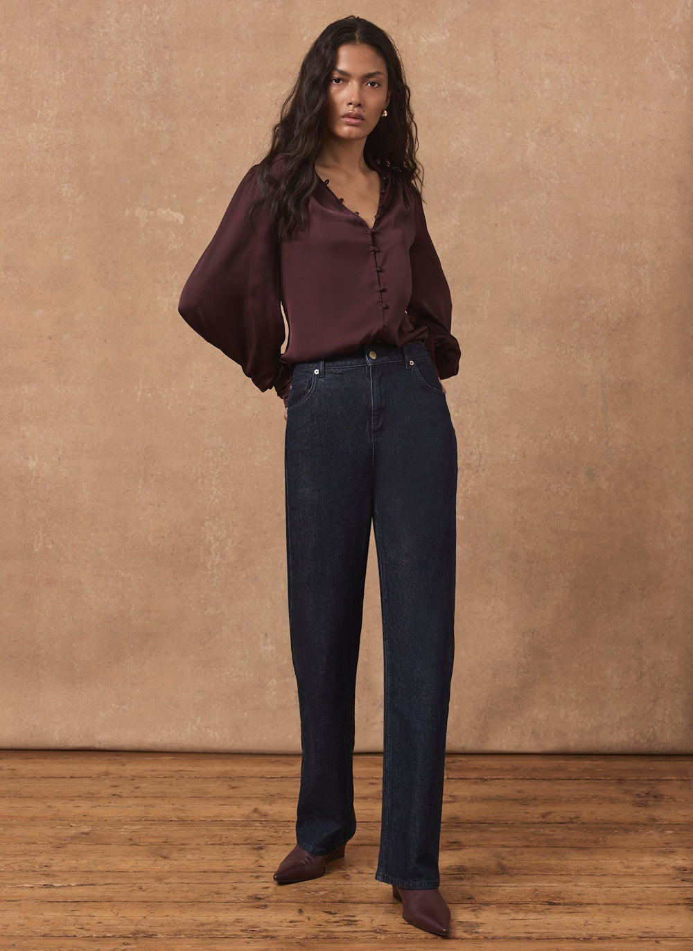 Dark Indigo 90s Straight Jeans
