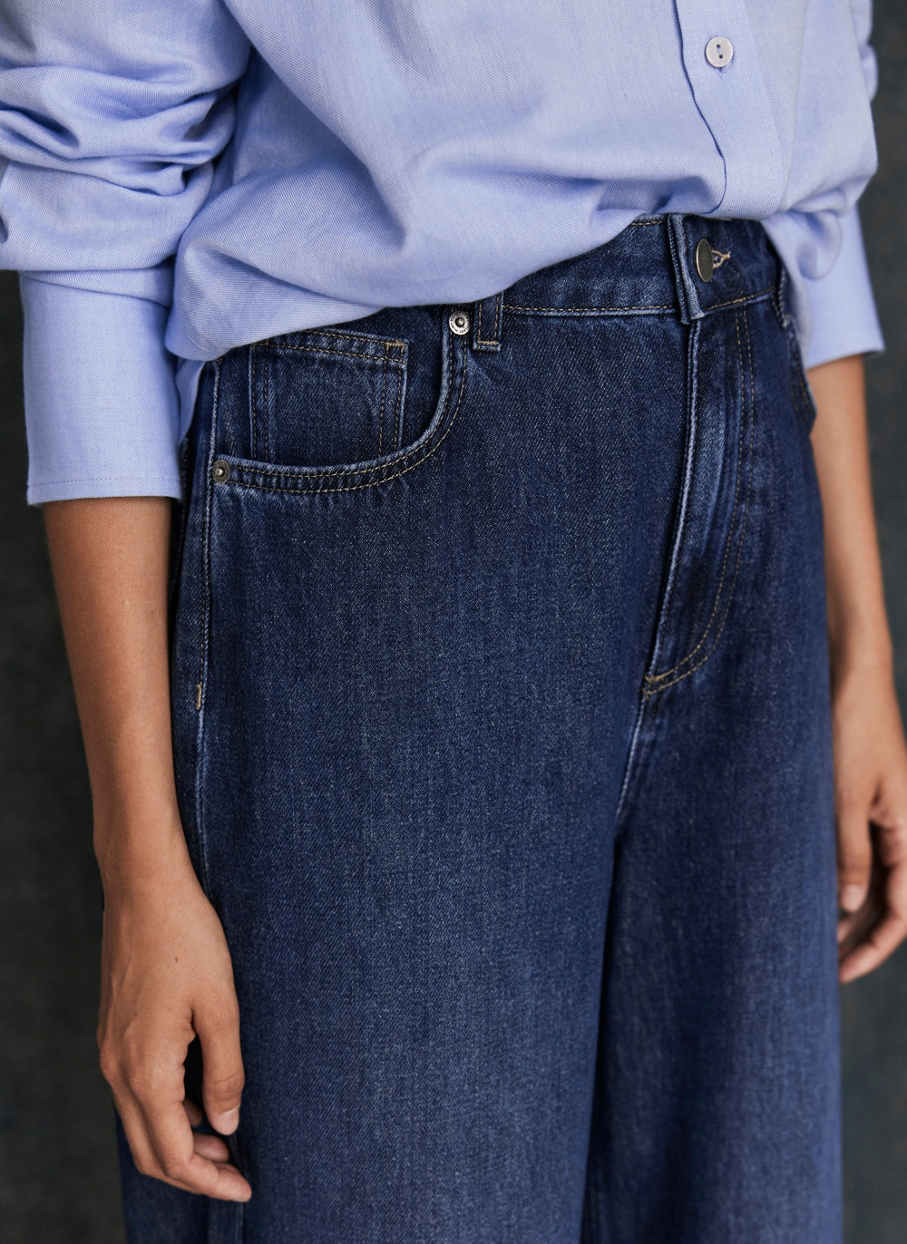 Dark Indigo Super Soft Wide Jeans