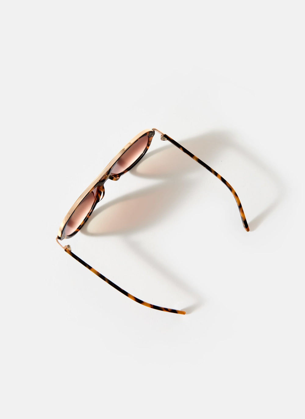 Brown Tortoiseshell Aviator Sunglasses