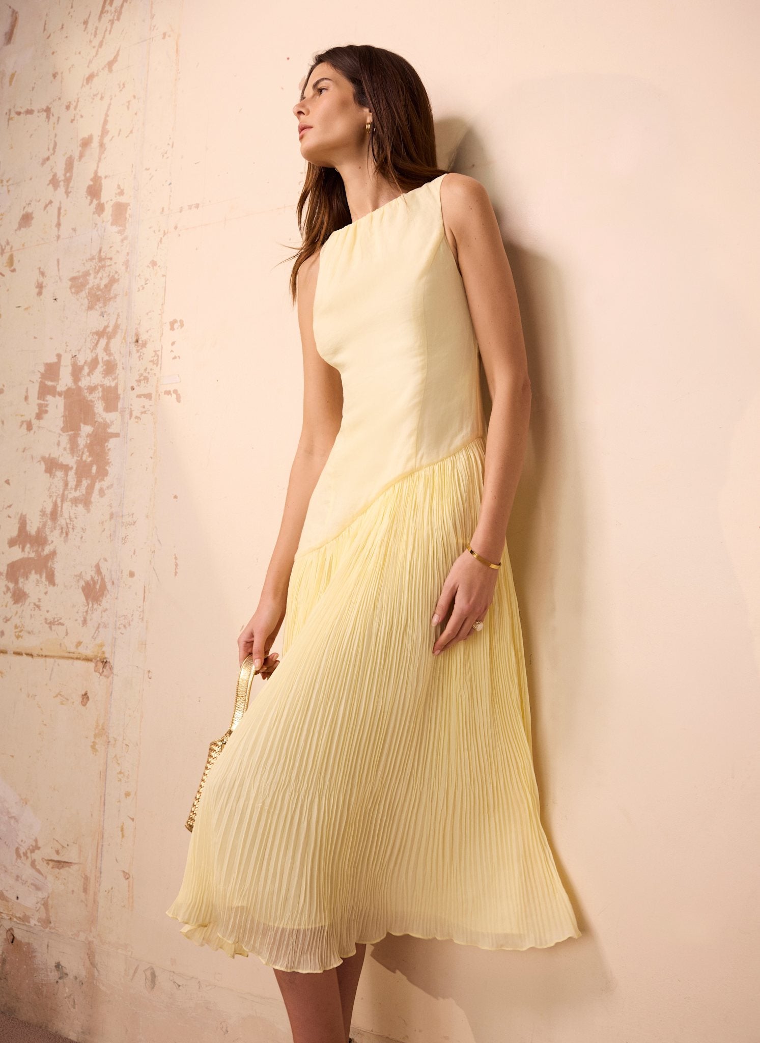 drop waist dress yellow Soft Bloom Drop Waist Strapless Maxi Dress | Yellow | Womens