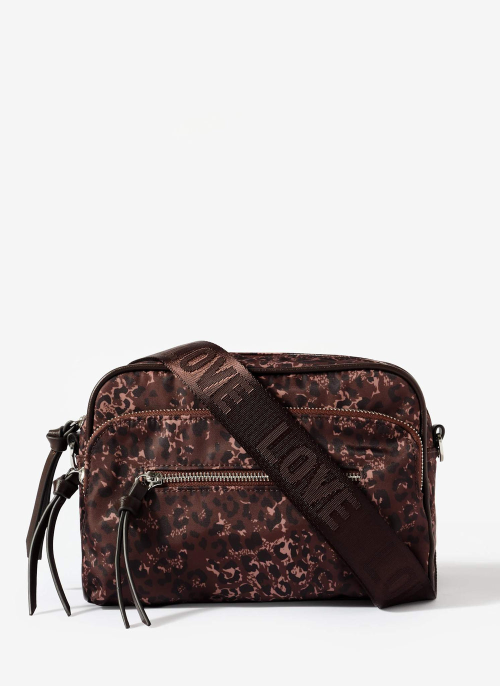 Edie Brown Leopard Print Crossbody Bag