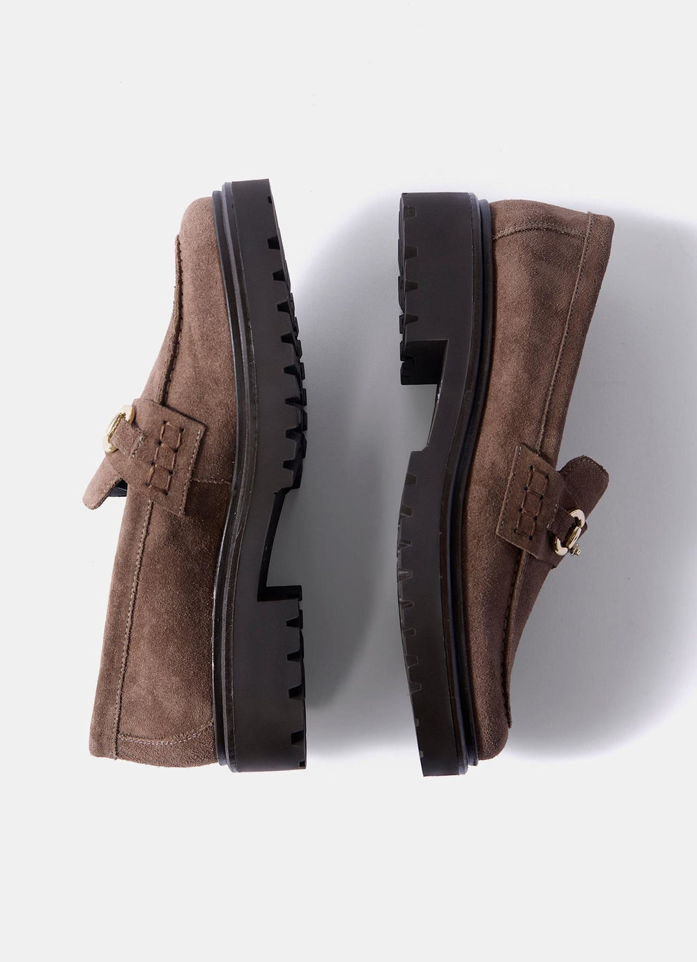 Emery Brown Suede Chunky Loafers