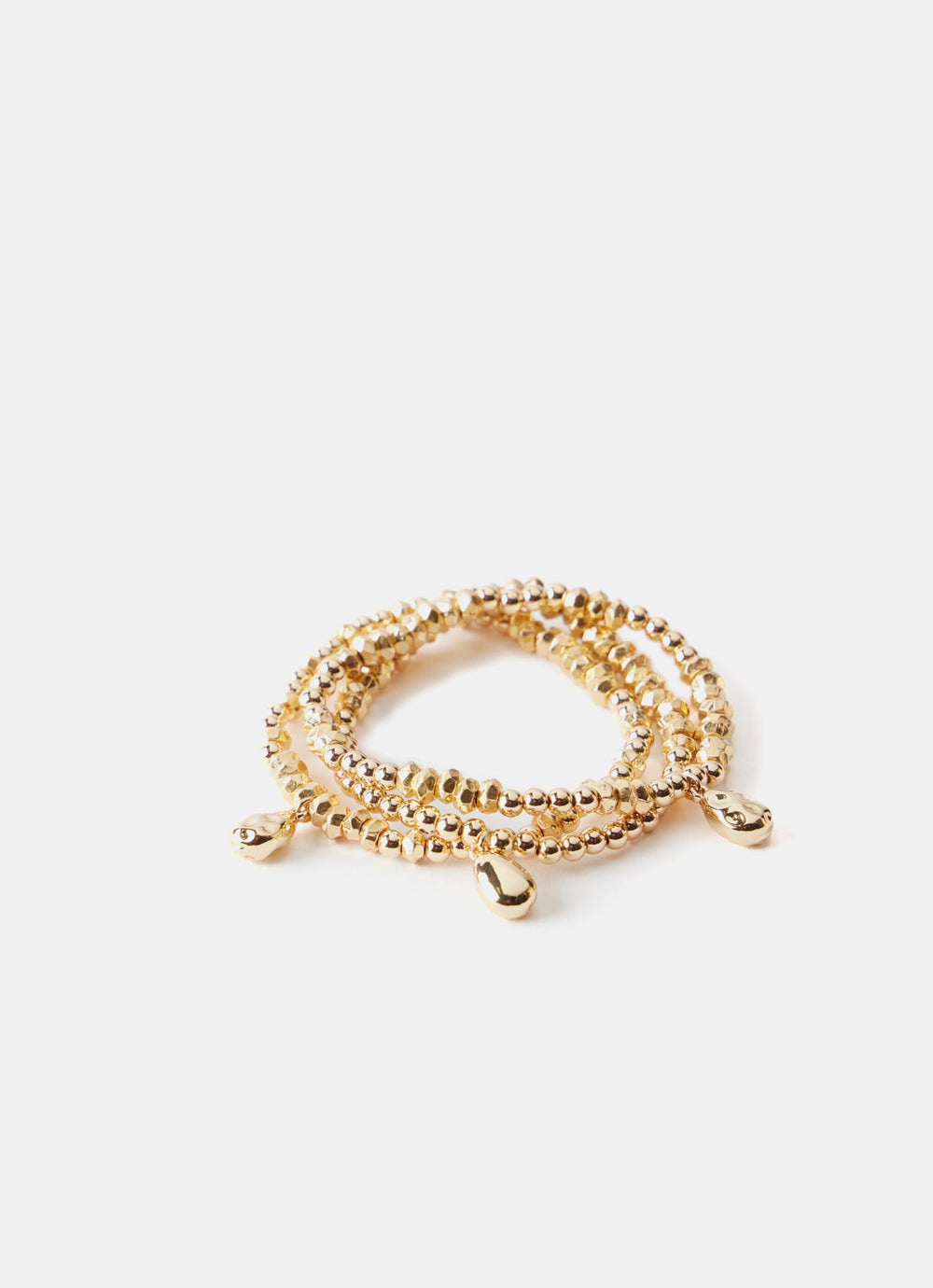 Gold Tone Friendship Bracelet Set