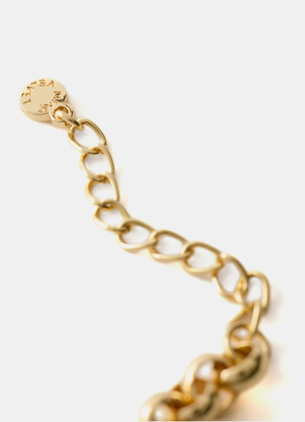 Gold Tone Twisted Link Bracelet