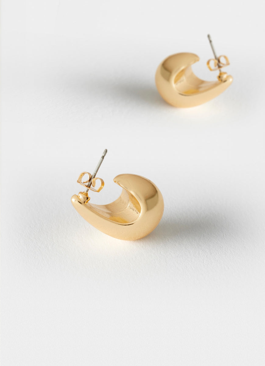 Gold Tone Drop Earrings Mint Velvet