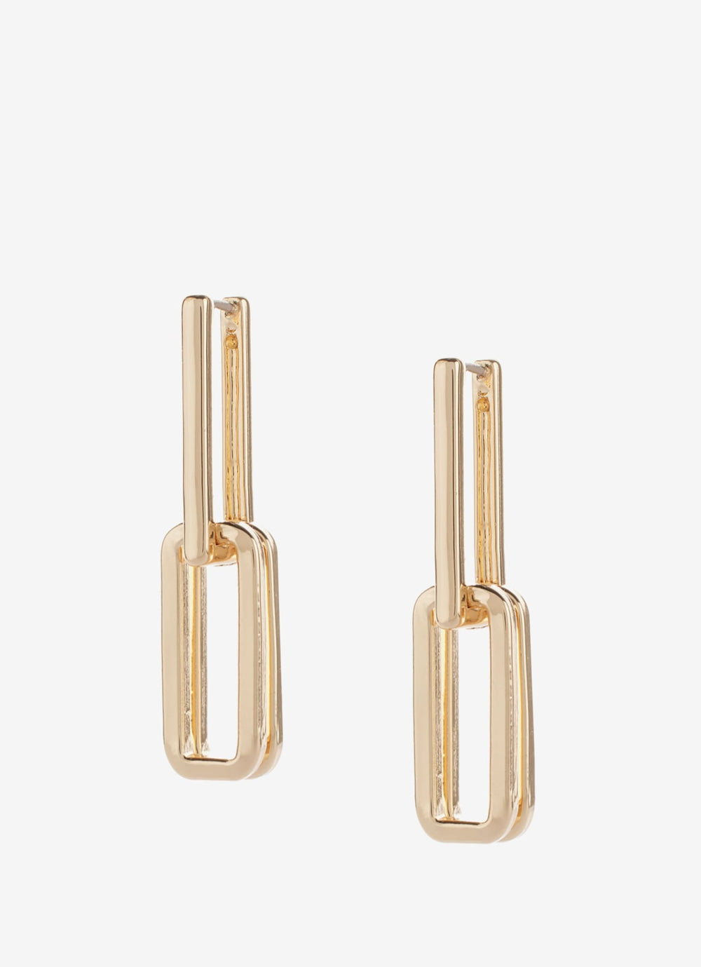 Gold Tone Link Earrings