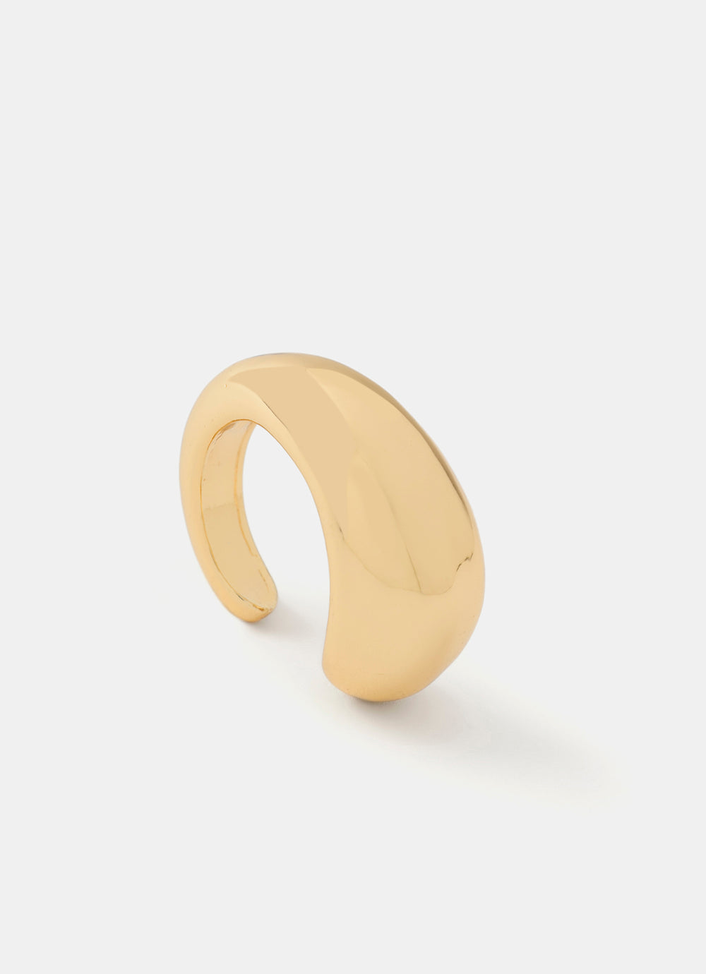 Gold Tone Teardrop Ring