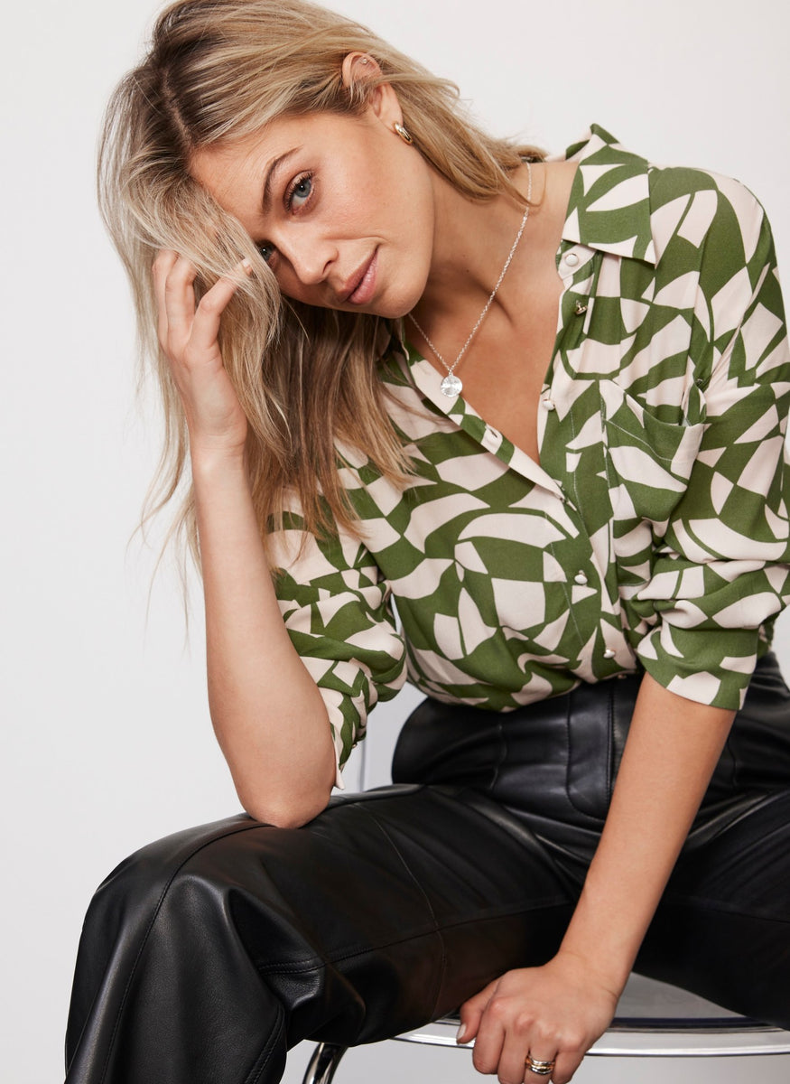 mint velvet green shirt