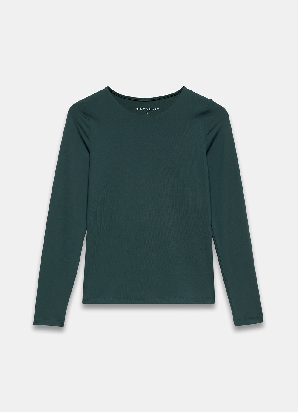 Teal Layering Crew Neck Top