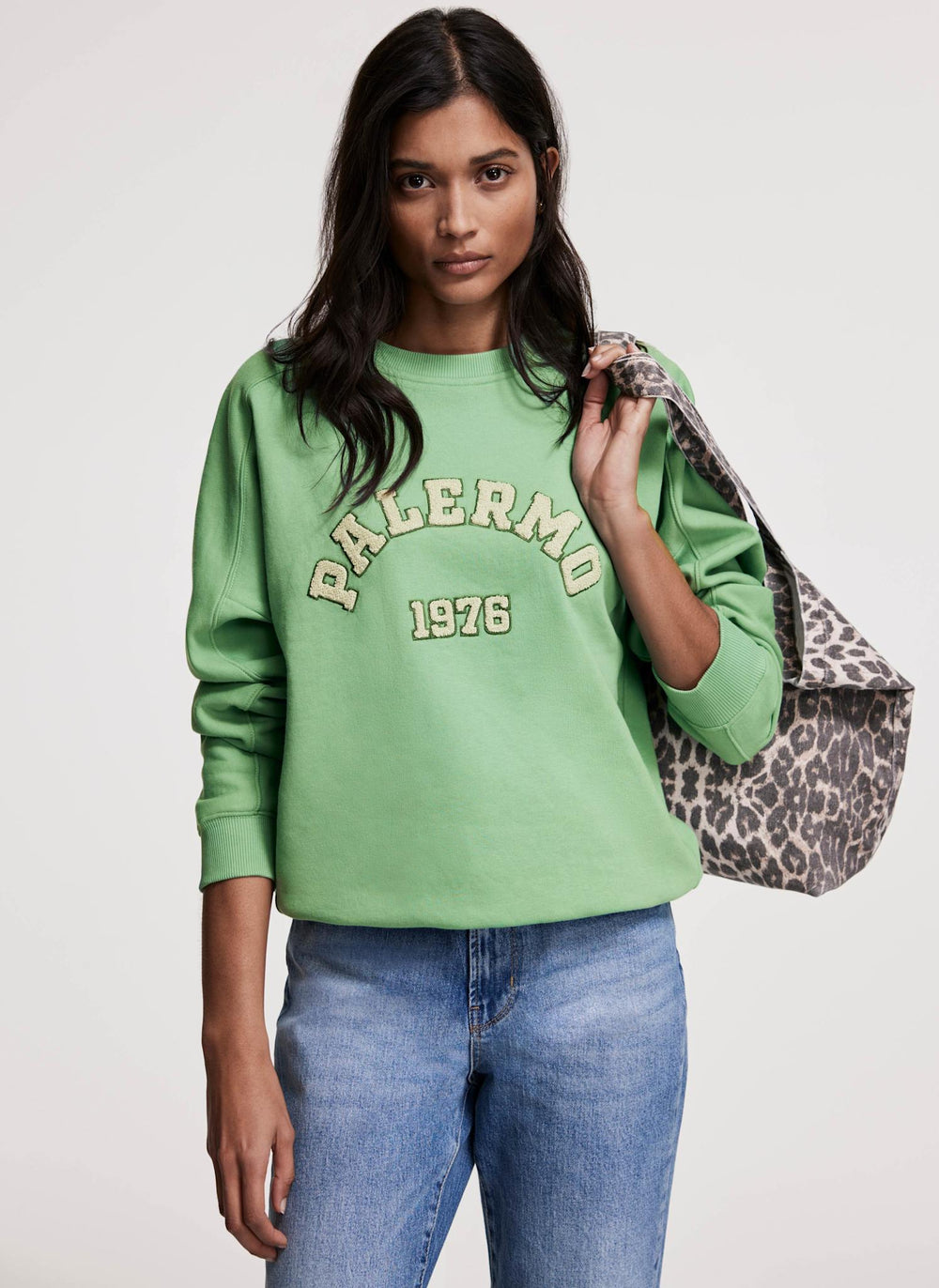 Green Cotton Blend Palermo Sweatshirt