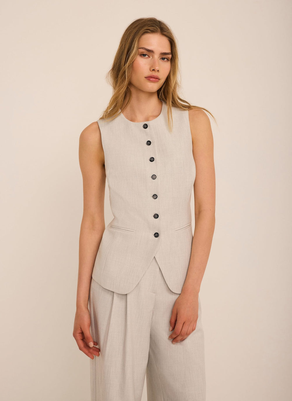 Grey Tailored Waistcoat