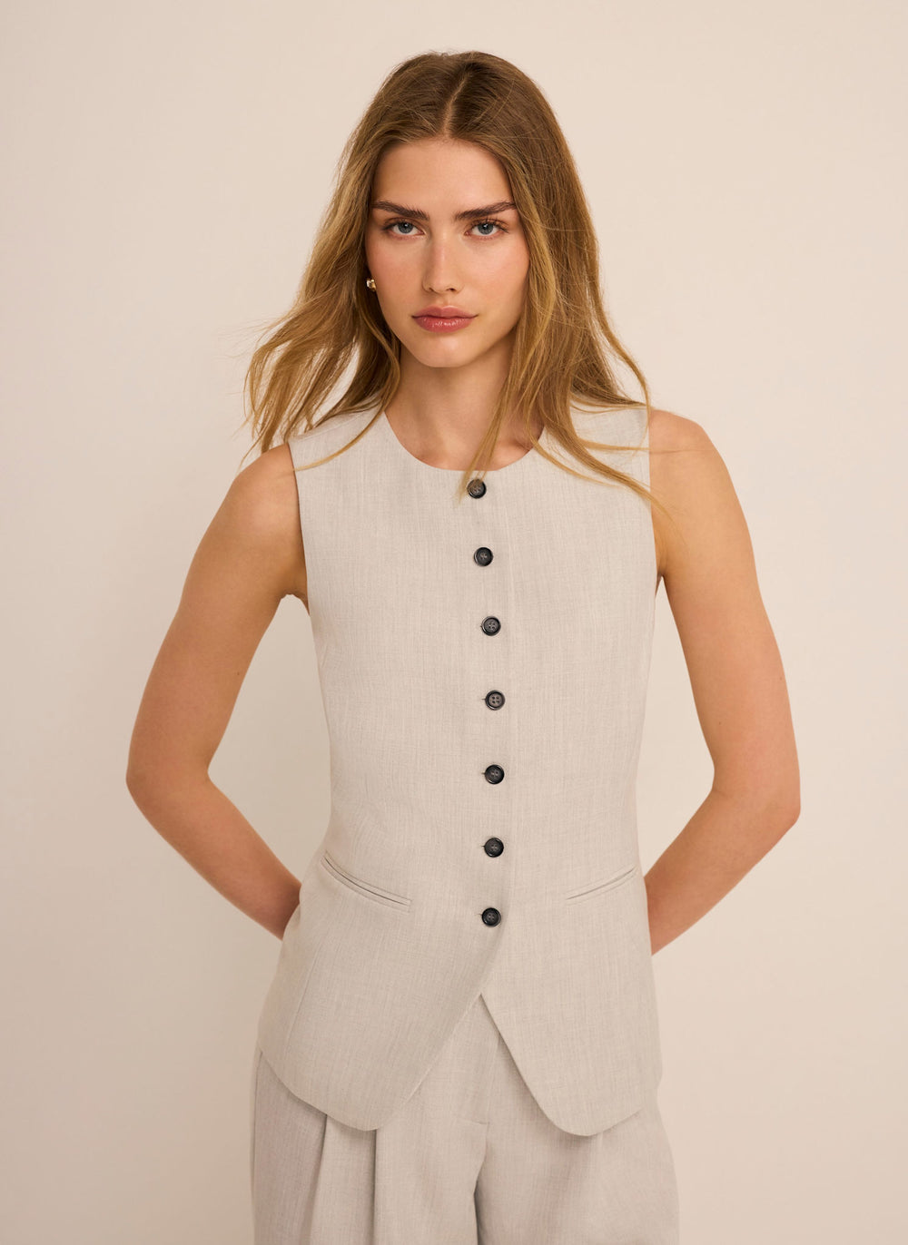 Grey Tailored Waistcoat